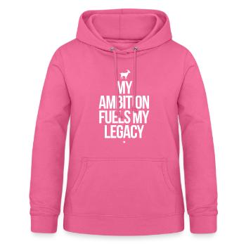 Steinbock Sternzeichen – Meine Ambition Treibt - Frauen Hoodie - Pink - Vorne - AI Model Female 172 light (172cm)