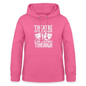 Comédie musicale Lover Théâtre Scène Émotion - Sweat à capuche Femme - rose - Devant - AI Model Female 172 light (172cm)
