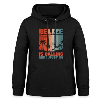 Belize - Sweat à capuche Femme - noir - Devant - AI Model Female 172 light (172cm)
