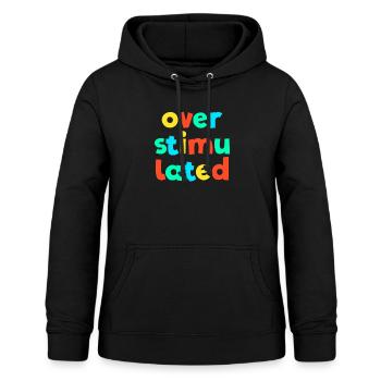 Überstimulierter Kidcore Lustiger Göre Gen Z Kidco - Frauen Hoodie - Schwarz - Vorne - AI Model Female 172 light (172cm)