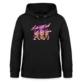 18. Geburtstag Limited Edition 2007 vintage - Frauen Hoodie - Schwarz - Vorne - AI Model Female 172 light (172cm)
