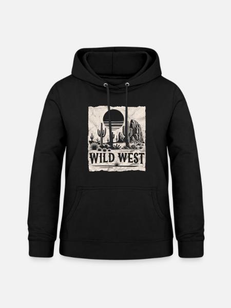 Wilder Westen - Frauen Hoodie - Schwarz