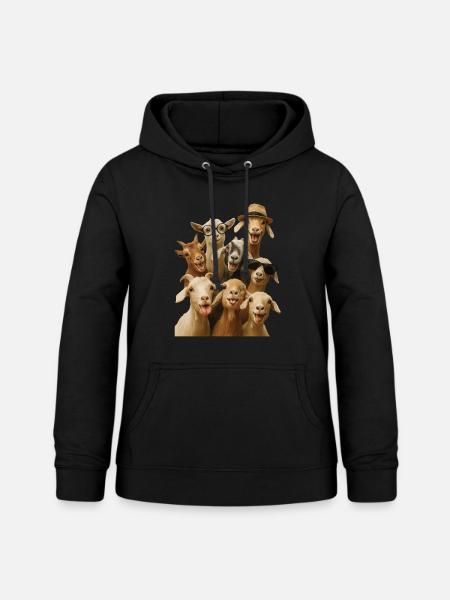 Ziege - Frauen Hoodie - Schwarz
