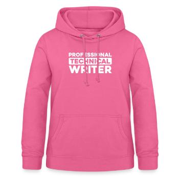 Technical Writer - Women's Hoodie - pink - Front - AI Model Female 172 light (172cm)