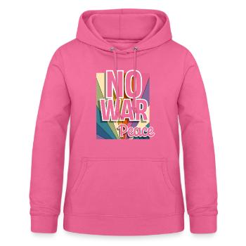 Peace Peace Freedom No War - Women's Hoodie - pink - Front - AI Model Female 172 light (172cm)