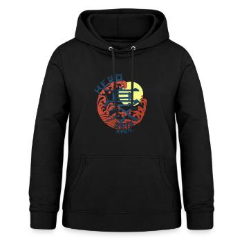 Japan Hero since April 2013 Geburtstaggeschenk - Frauen Hoodie - Schwarz - Vorne - AI Model Female 172 light (172cm)