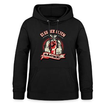 Club der alten Säcke - Faust - Frauen Hoodie - Schwarz - Vorne - AI Model Female 172 light (172cm)