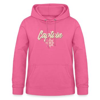 Capitaine Voilier Bateau à moteur Bateau Marin - Sweat à capuche Femme - rose - Devant - AI Model Female 172 light (172cm)