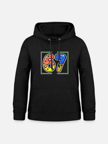 Siebenundsechzig, 67, 6, 7 - Frauen Hoodie - Schwarz