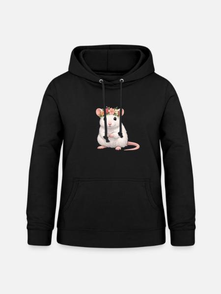 Ratte - Frauen Hoodie - Schwarz