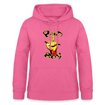 Der böse Junge - Frauen Hoodie - Pink - Vorne - AI Model Female 172 light (172cm)