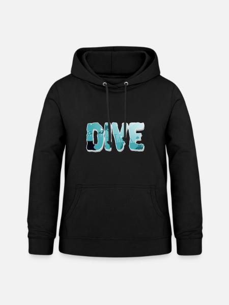 Tauchen Taucher - Frauen Hoodie - Schwarz