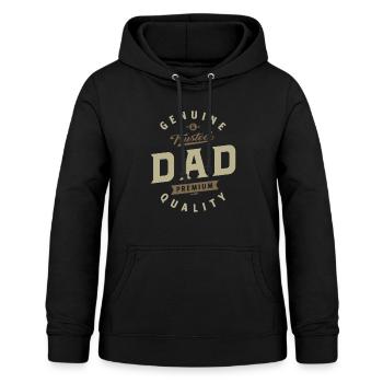 Genuine Dad - Women's Hoodie - black - Front - AI Model Female 172 light (172cm)