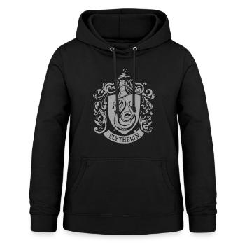 Harry Potter Slytherin Wappen - Frauen Hoodie - Schwarz - Vorne - AI Model Female 172 light (172cm)