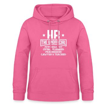 HR The Unofficial - Women's Hoodie - pink - Front - AI Model Female 172 light (172cm)