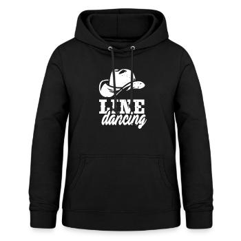 Linedance Linedancing Line Dance Western Geschenk - Frauen Hoodie - Schwarz - Vorne - AI Model Female 172 light (172cm)