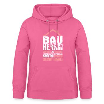 Client house building partner look topping out gift - Women's Hoodie - pink - Front - AI Model Female 172 light (172cm)
