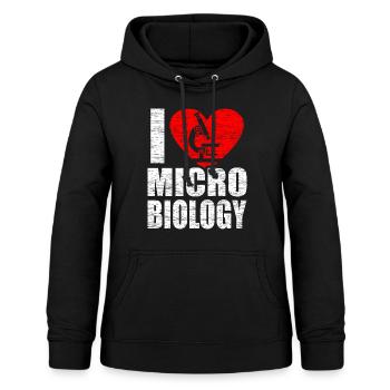 microbiologie - Sweat à capuche Femme - noir - Devant - AI Model Female 172 light (172cm)