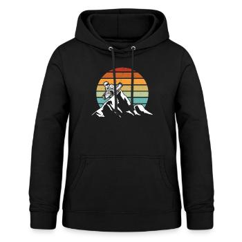 Retro karting retro cadeau karting - Sweat à capuche Femme - noir - Devant - AI Model Female 172 light (172cm)