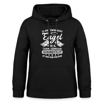 Tiermedizinische Fachangestellte Engel Tierarzt - Frauen Hoodie - Schwarz - Vorne - AI Model Female 172 light (172cm)