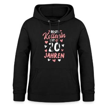 Beste Kollegin 20 Jahre Jubiläum Arbeitskollegin - Frauen Hoodie - Schwarz - Vorne - AI Model Female 172 light (172cm)