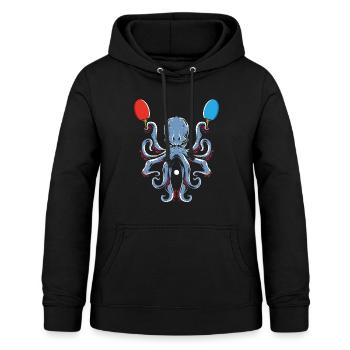 Tischtennis Octopus Tischtennis Spieler Sport - Frauen Hoodie - Schwarz - Vorne - AI Model Female 172 light (172cm)
