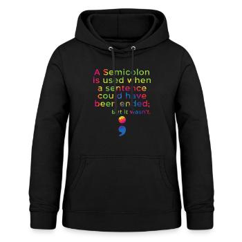 Suicide Prevention Awareness Mental Health - Women's Hoodie - black - Front - AI Model Female 172 light (172cm)