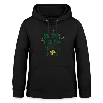 0% Sexy 100% Irlandais Irlandais - Sweat à capuche Femme - noir - Devant - AI Model Female 172 light (172cm)
