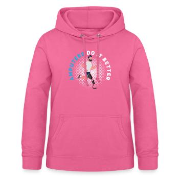 Les amputés le font mieux Amputés handicapés Amputés - Sweat à capuche Femme - rose - Devant - AI Model Female 172 light (172cm)