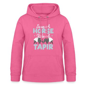 Save The Horse Ride Ein Tapir Wildlife Animal Tapir - Frauen Hoodie - Pink - Vorne - AI Model Female 172 light (172cm)