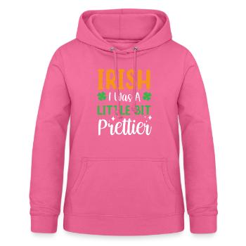 Saint-Patrick Gaélique Irlande Irlandais - Sweat à capuche Femme - rose - Devant - AI Model Female 172 light (172cm)