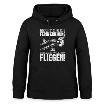 Modellbau Modellflug Pilot - Frauen Hoodie - Schwarz - Vorne - AI Model Female 172 light (172cm)