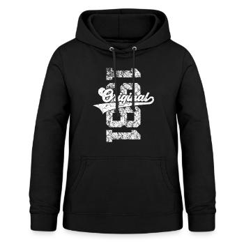 45E ANNIVERSAIRE ORIGINAL 1981 - Sweat à capuche Femme - noir - Devant - AI Model Female 172 light (172cm)