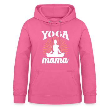 Yoga Mama Hobby Mère Maman - Sweat à capuche Femme - rose - Devant - AI Model Female 172 light (172cm)