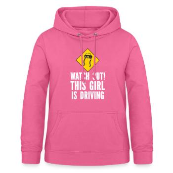 Driving licence test Driving test - Women's Hoodie - pink - Front - AI Model Female 172 light (172cm)