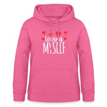 Je m’aime moi-même amour-amour de soi doux - Sweat à capuche Femme - rose - Devant - AI Model Female 172 light (172cm)