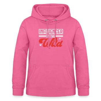 Influencer In The Wild Content Creator Vlogger - Frauen Hoodie - Pink - Vorne - AI Model Female 172 light (172cm)