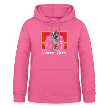 Opéra Nerd Musique Voix Théâtre Chanteur d’opéra - Sweat à capuche Femme - rose - Devant - AI Model Female 172 light (172cm)