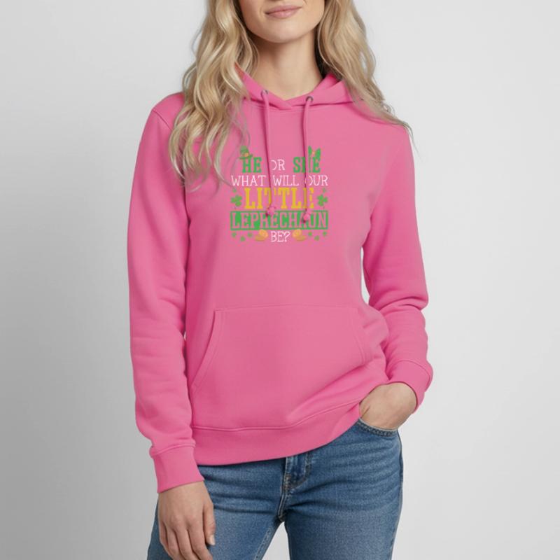 Er oder sie, was wird unser kleiner Kobold sein Frauen Hoodie