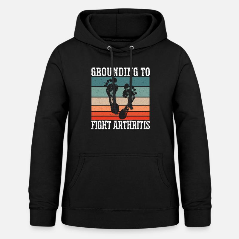 Erdung zur Bekämpfung von Arthritis Warrior Disorder - Frauen Hoodie - Schwarz