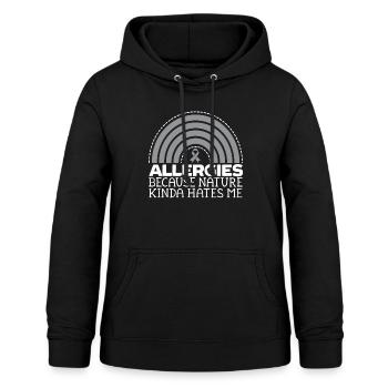 Asthma Bewusstsein Atmung Keuchen Asthma Krieger - Frauen Hoodie - Schwarz - Vorne - AI Model Female 172 light (172cm)