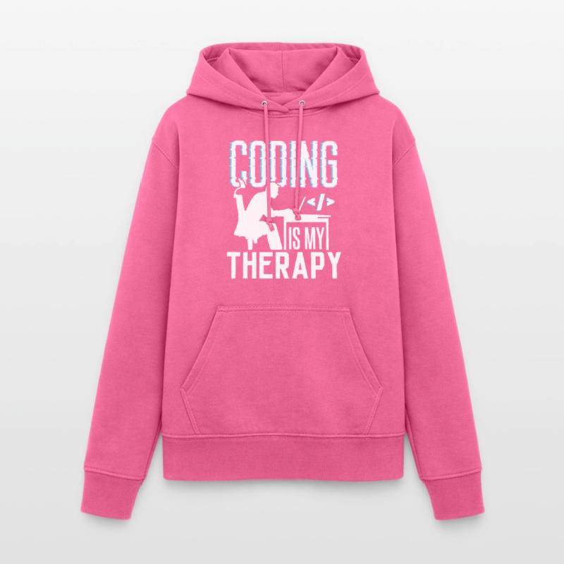 La programmation est ma thérapie Code Coder Coding Sweat à capuche Femme