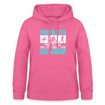 Triathlon Athlet Triathlet Schwimmen Radfahren Laufen - Frauen Hoodie - Pink - Vorne - AI Model Female 172 light (172cm)