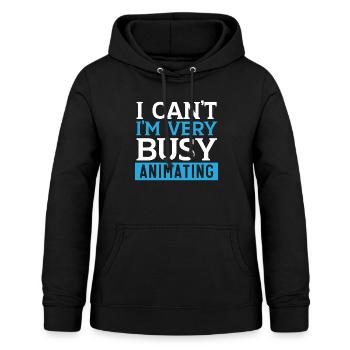3D-Animator Animieren von Keyframes, Rendern von Animationen - Frauen Hoodie - Schwarz - Vorne - AI Model Female 172 light (172cm)