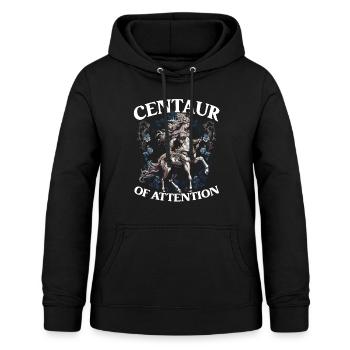 Centaure, créature mythique, mythologie grecque - Sweat à capuche Femme - noir - Devant - AI Model Female 172 light (172cm)