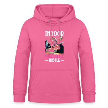 Amateur de volley-ball en salle Joueur de volley-ball sportif - Sweat à capuche Femme - rose - Devant - AI Model Female 172 light (172cm)