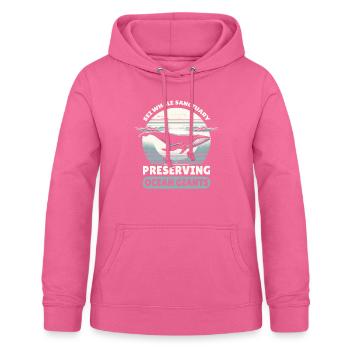 Gefährdete Arten Seiwal Tierrechte - Frauen Hoodie - Pink - Vorne - AI Model Female 172 light (172cm)