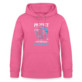Gefährdete Tierarten Kakapo Tierrechtsaktivist - Frauen Hoodie - Pink - Vorne - AI Model Female 172 light (172cm)