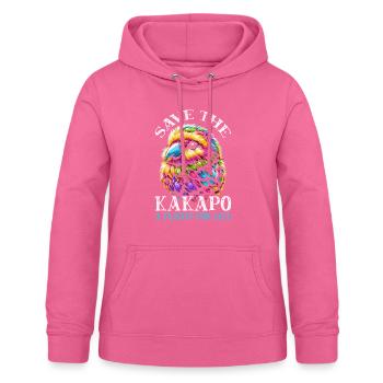 Espèce en voie de disparition Kakapo Militant des droits des animaux - Sweat à capuche Femme - rose - Devant - AI Model Female 172 light (172cm)