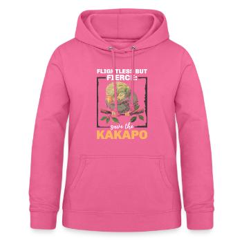 Espèce en voie de disparition Kakapo Militant des droits des animaux - Sweat à capuche Femme - rose - Devant - AI Model Female 172 light (172cm)